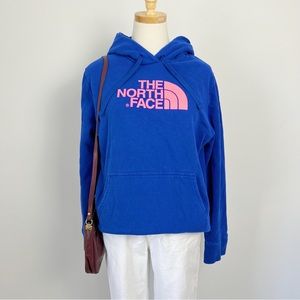 Blue and Pink The North Face Hoodie